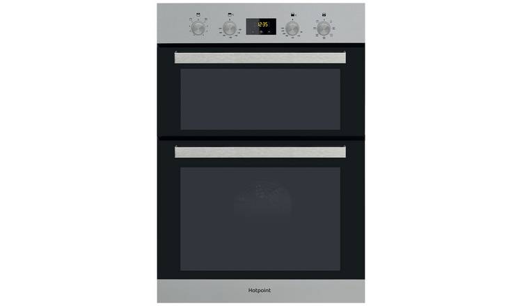 Hotpoint DKD3 841 IX Built-In Double Electric Oven - Black 