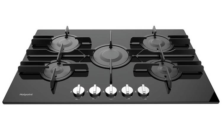 Hotpoint FTGHG 751 D/H BK Gas Hob - Black 