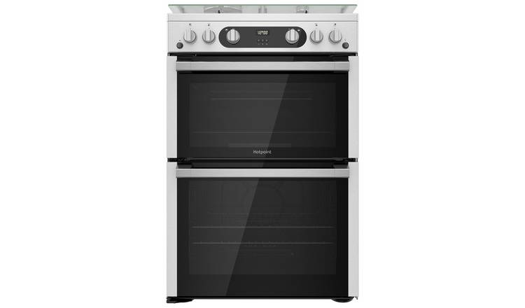 Hotpoint HDM67G0C2CX/U Double Oven Gas Cooker