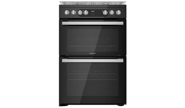 Hotpoint HDM67G9C2CSB/UK Double Oven Dual Fuel Cooker- Black