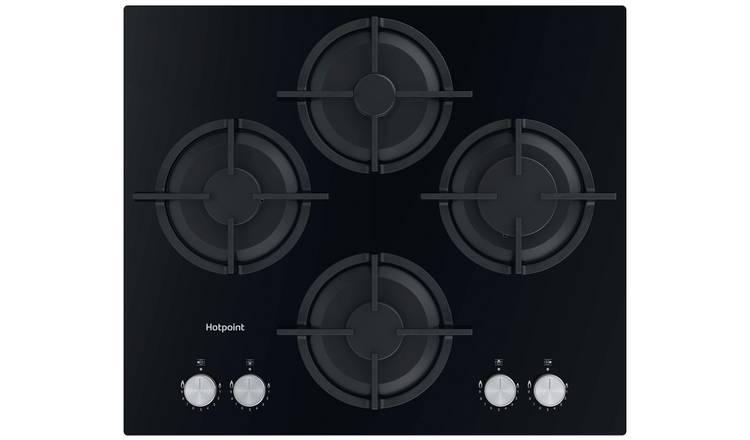 Hotpoint HGS 61S BK Gas Hob - Black