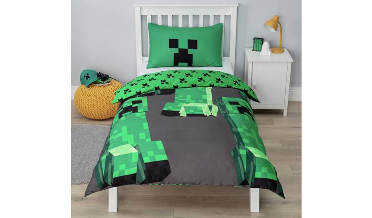 Minecraft Kids Green Bedding Set - Single