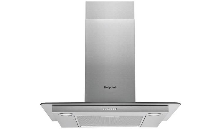 Hotpoint PHFG6.4FLMX Flat Glass Hood - Stainless Steel