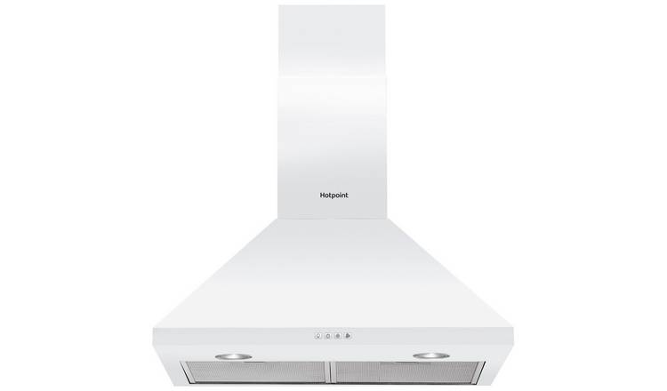 Hotpoint PHPC6.5FLMX Chimney Cooker Hood - White