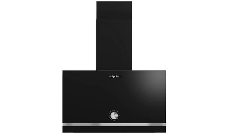 Hotpoint PHVP62FLMK Chimney Cooker Hood - Black