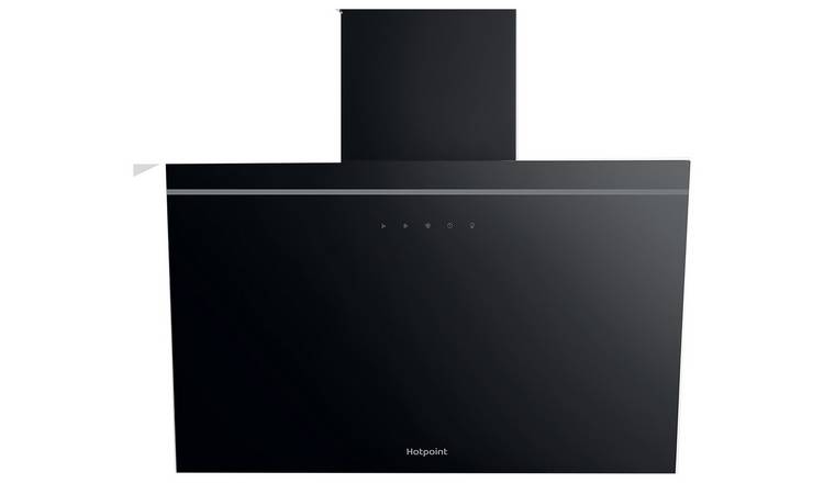 Hotpoint PHVP62FLTK 60cm Chimney Cooker Hood - Black