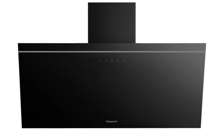 Hotpoint PHVP82FLTK 80cm Chimney Cooker Hood - Black