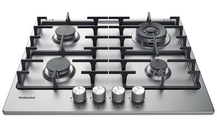 Hotpoint PPH 60G DF IX UK Gas Hob - Stainless Steel 