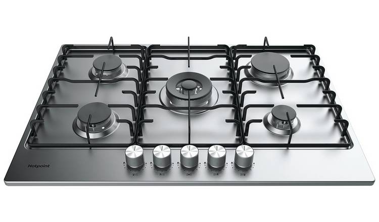 Hotpoint PPH 75P DF IX UK Gas Hob - Stainless Steel