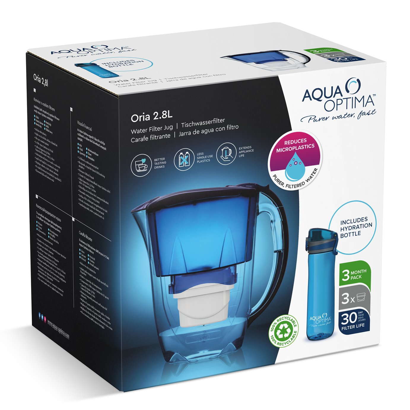 Aqua Optima Oria Water Filter Jug & Hydration Bottle Review