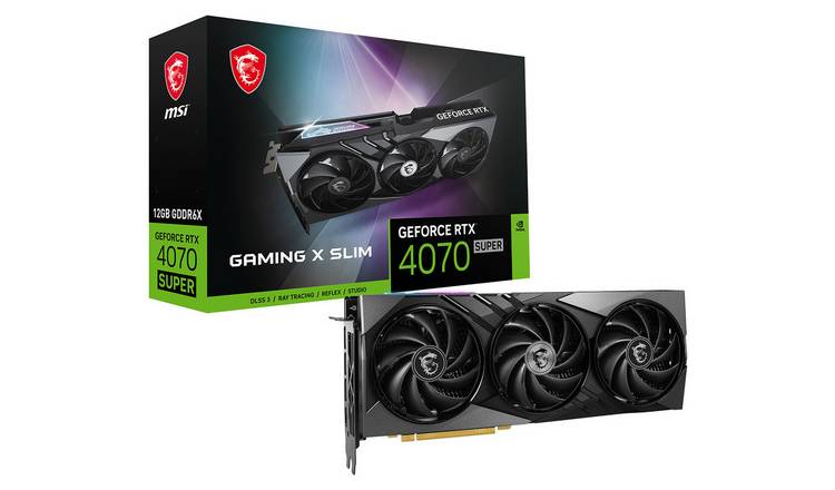 MSI Nvidia RTX 4070 Super X Slim 12GB Graphics Card