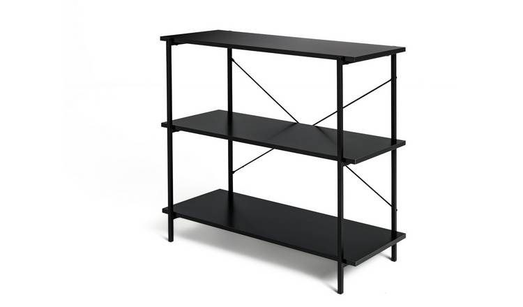 Black store bookcase metal