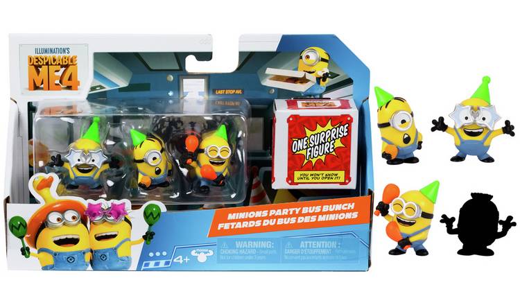 Buy Despicable Me 4 2 Inch Collectible 4pk Party Bus Playsets and figures Argos