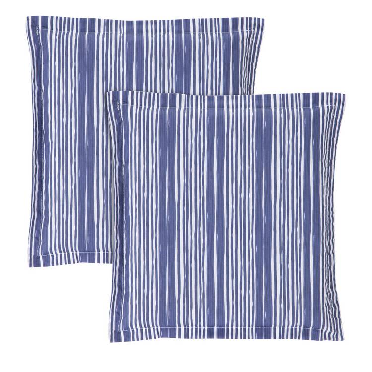 Argos Home Pack of 2 Coastal Stripe Garden Chair Cushions 0