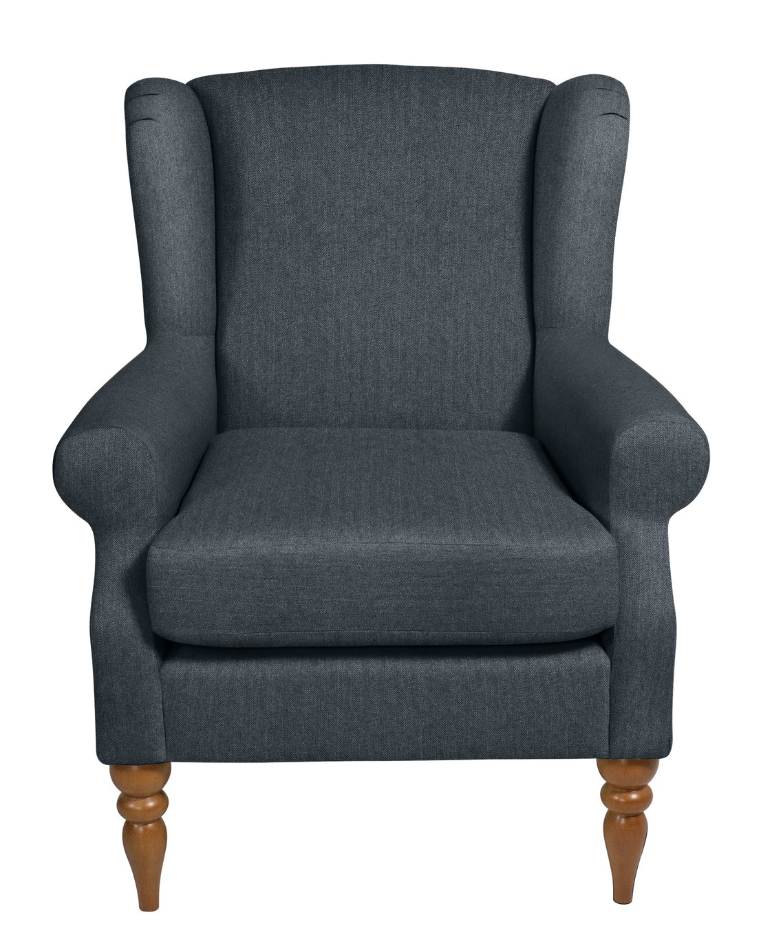 Argos Home Bude Fabric Wingback Chair - Blue