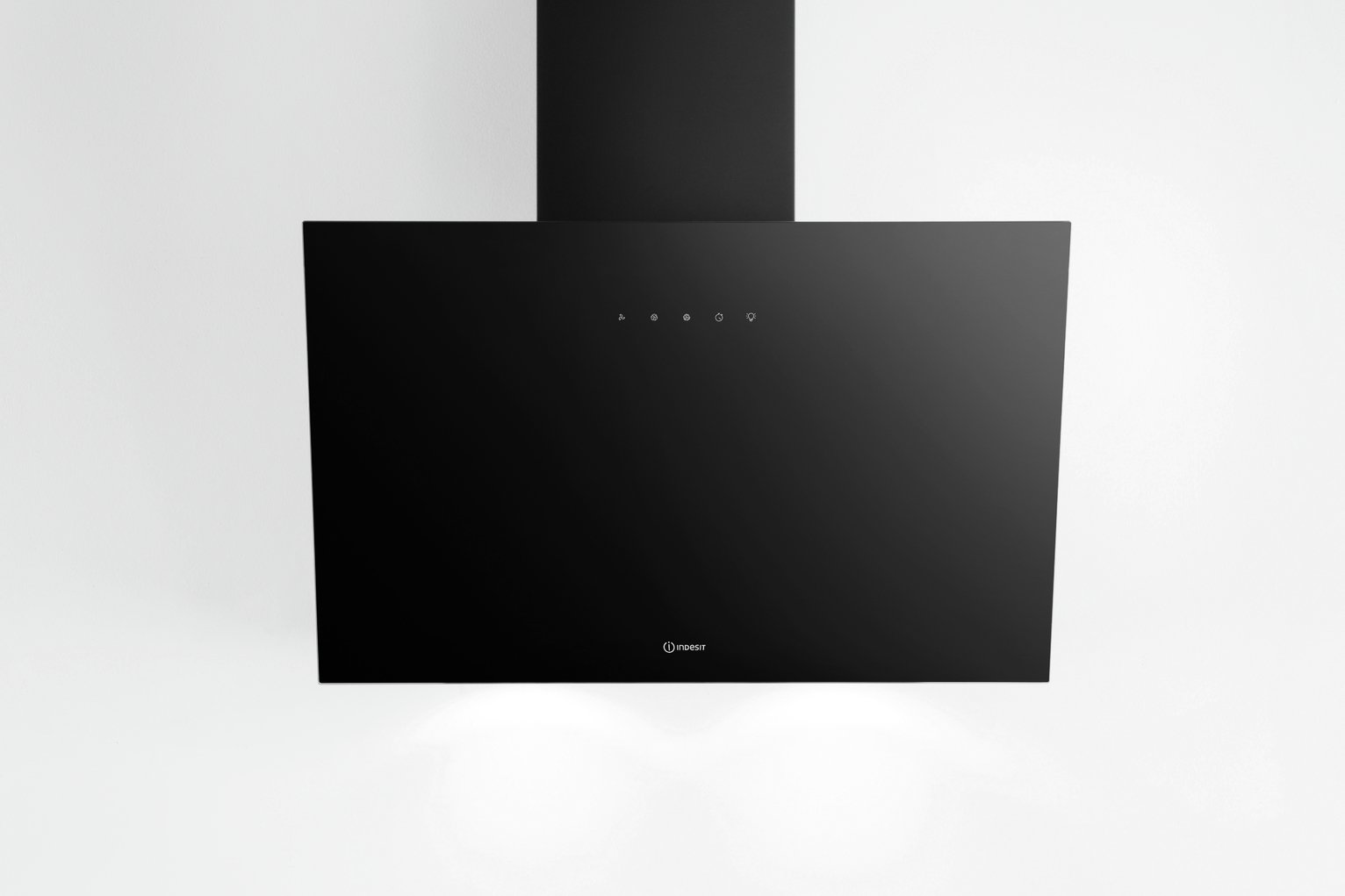 Indesit IHVP 62F LT K 60cm Chimney Cooker Hood - Black