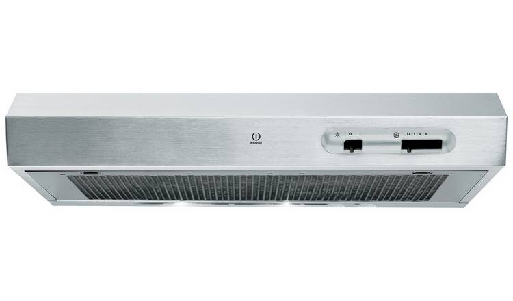 Indesit ISLK 66 LS X Visor Cooker Hood - Stainless Steel