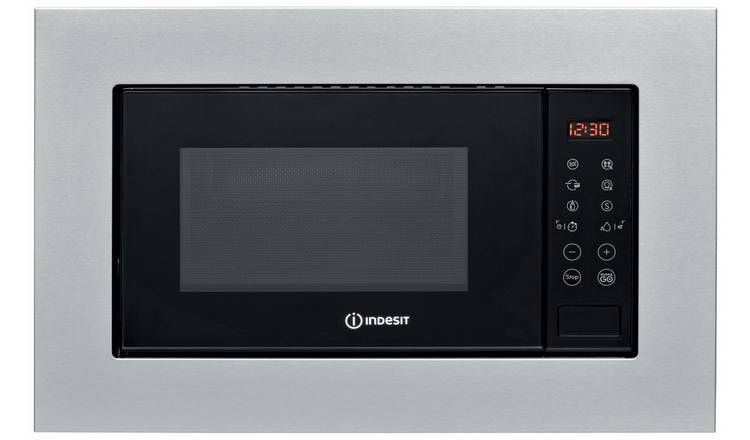 Indesit MWI 120 GX UK Built-In Microwave - Silver