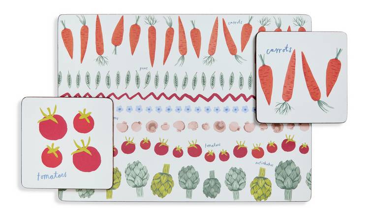 Argos Home Allotment Set of 4 Placemats and Coasters