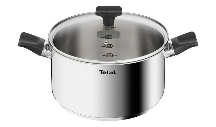 Tefal Titanium Max 24cm Non Stick Aluminum Stew Pot - Grey