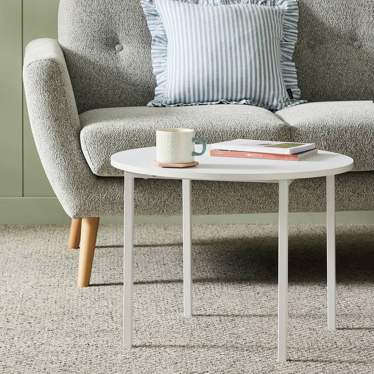 Argos Home Toby Round Coffee Table - White 0