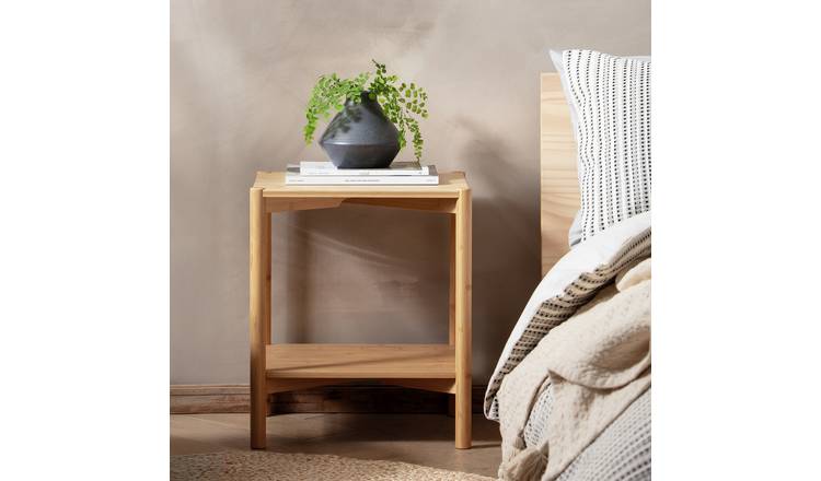 Habitat Cullen Bamboo Bedside Table - Natural