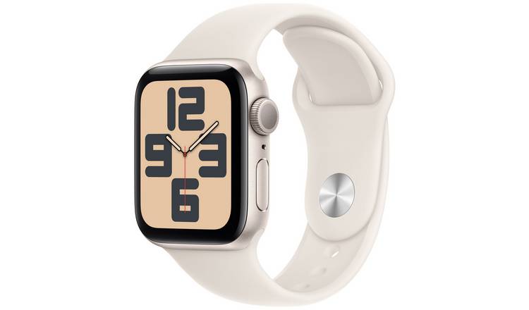Apple Watch SE 2024 GPS 40mm Starlight Sport Band - M/L