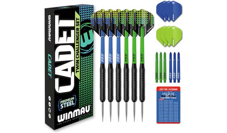 Winmau Cadet 19g Steel Twin Challenger Darts Set