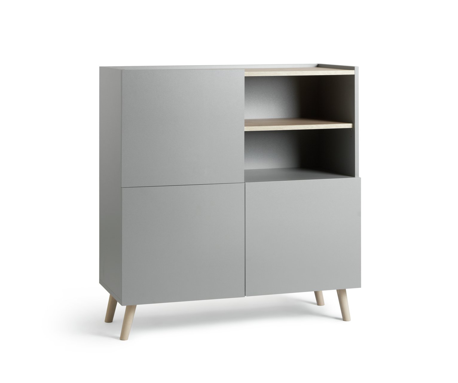 Habitat Skandi 3 Door Sideboard - Grey Two Tone