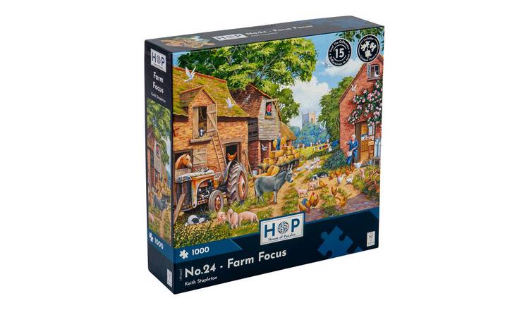 The House of Puzzles No.24 - Farm Focus 1000 Piece Jigsaw Puzzle