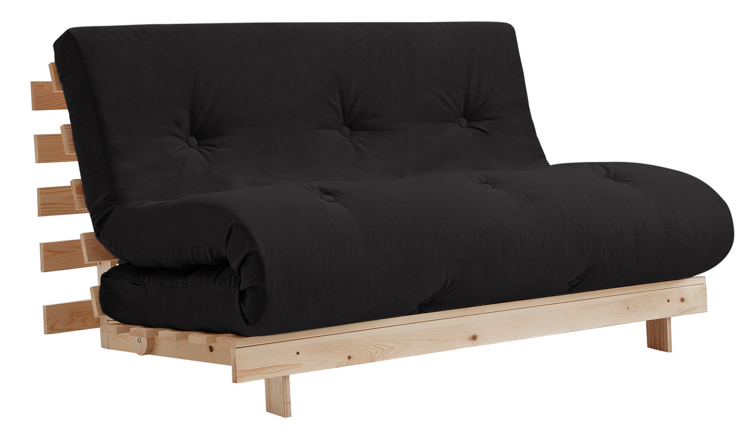 Argos Home Futon Double Deluxe Mattress - Black