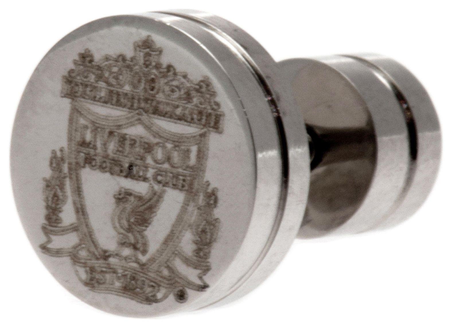 Stainless Steel Liverpool Crest Stud Earring.