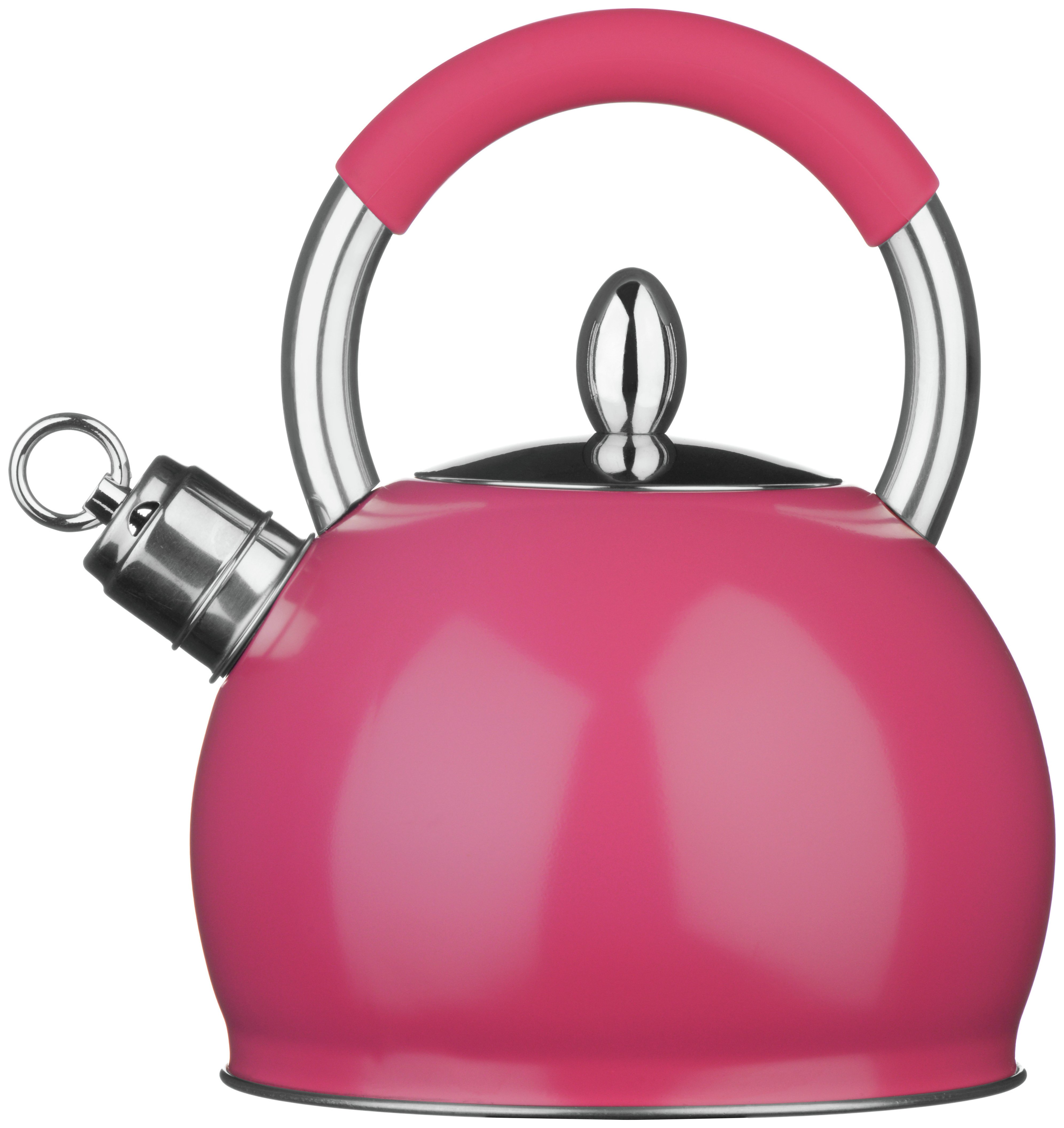 Premier Housewares Stove Top Whistling Kettle - Pink Kettles