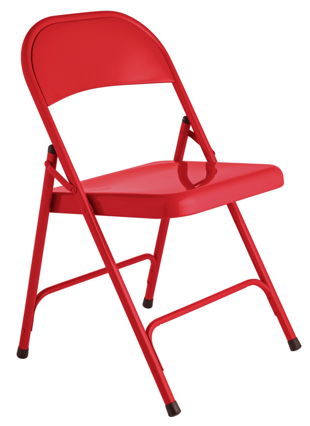 Habitat Macadam Metal Folding Chair - Red