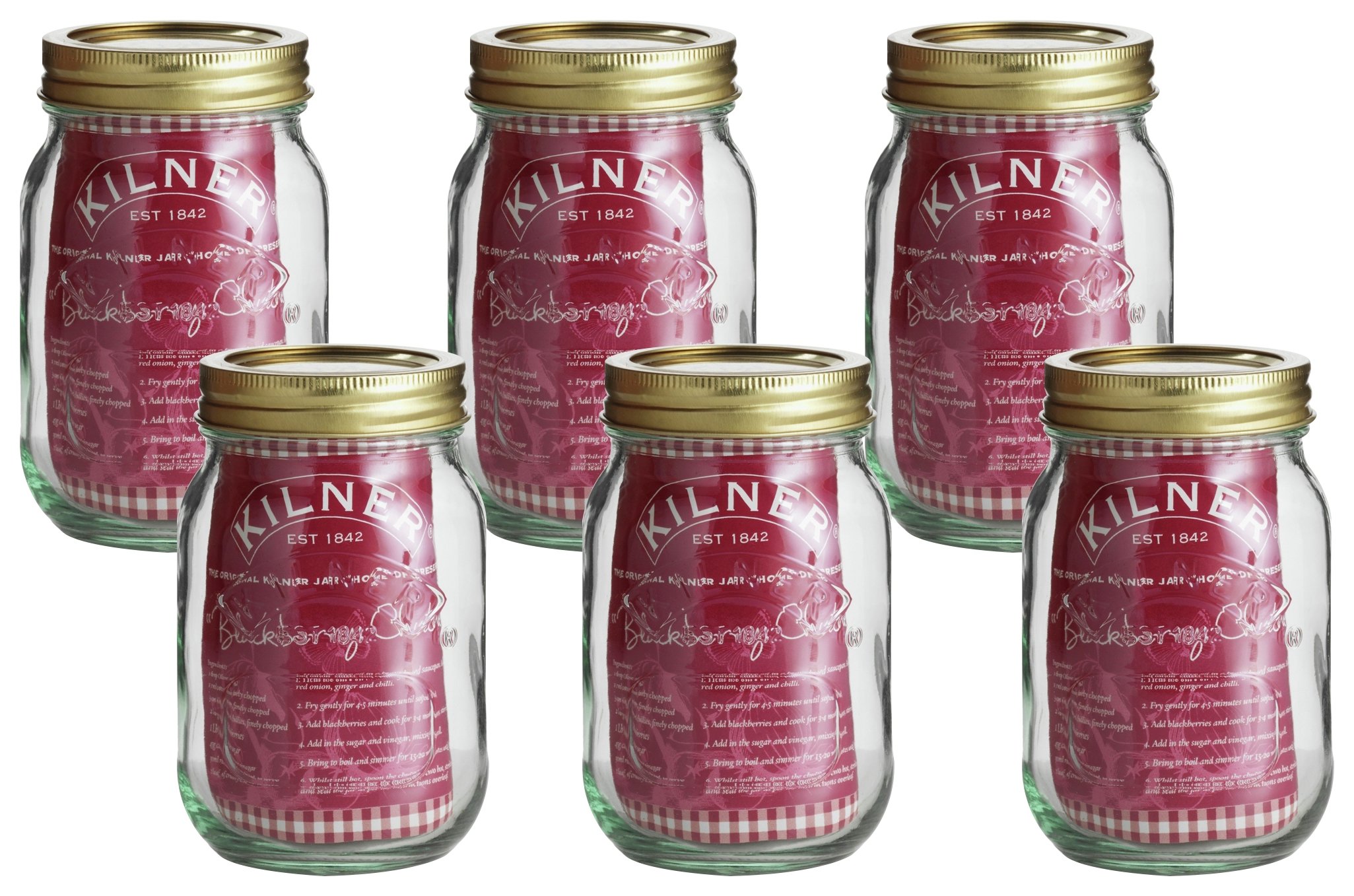 Kilner 0.5 Litre Preserve Jars - Set of 6