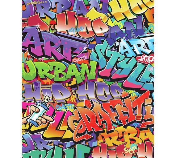 Buy Walltastic Graffitti Wallpaper Mural at Argos.co.uk - Your Online ...