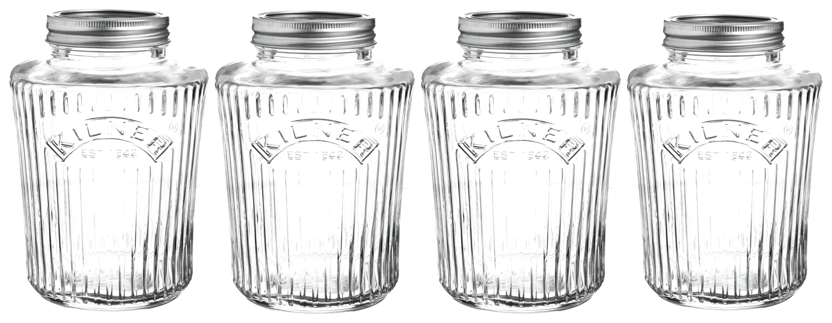 Kilner 1 Litre Preserve Jars - Set of 4