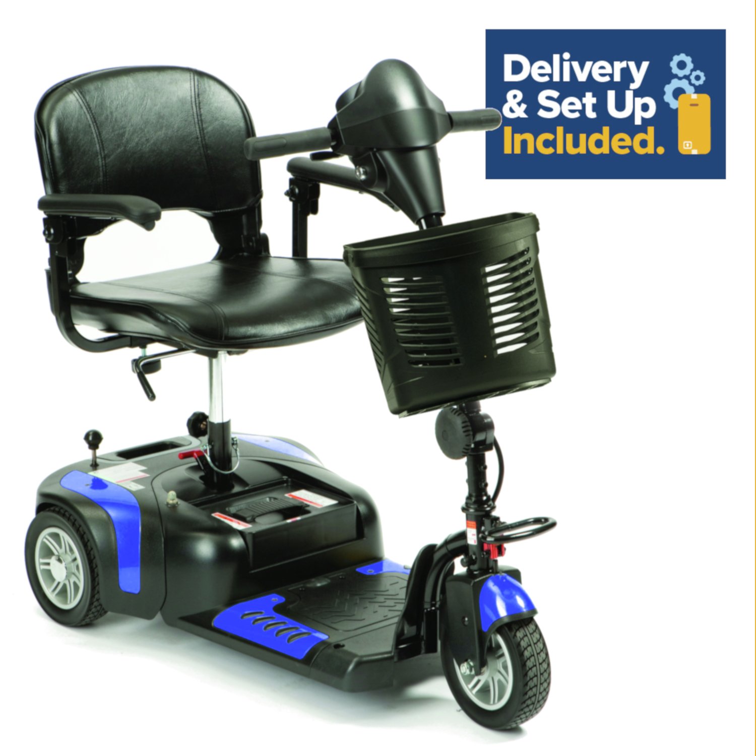 Prism 3 Wheel Mobility Scooter Class 2 - Blue