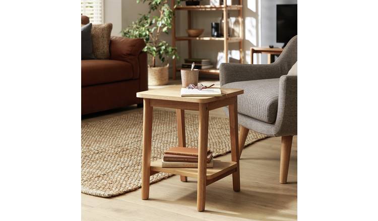 Argos lamp table sales oak