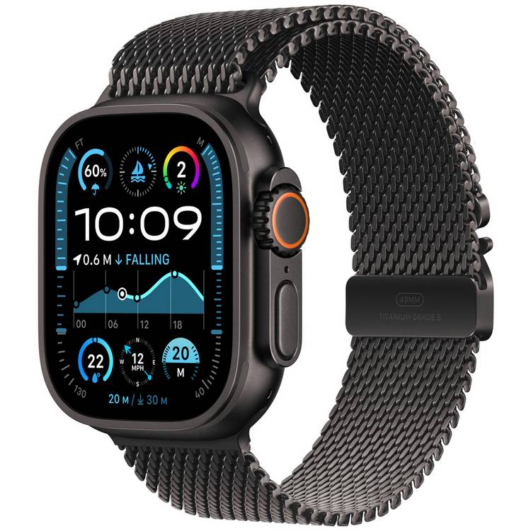 Apple Watch Ultra 2 2024 49mm Black Titanium Milanese Loop M 0