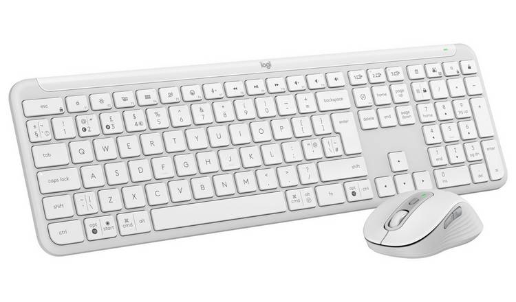 Logitech MK950 Signature Slim Keyboard and Mouse - Off White