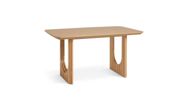 Habitat Trezy Solid Wood 6 Seater Dining Table - Oak