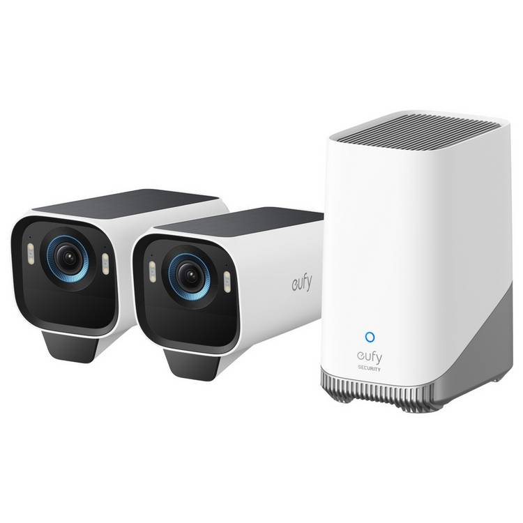 eufyCam S3 Pro 4K Security Camera (2-Pack) and HomeBase 3 0