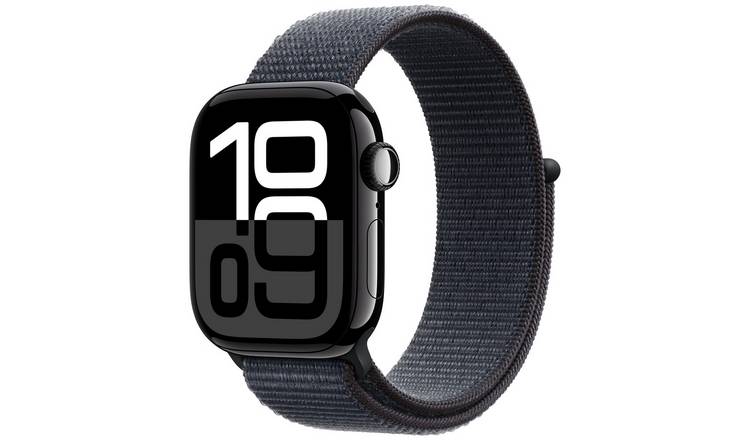 Apple Watch Series 10 GPS 42mm Jet Black Ink Sport Loop