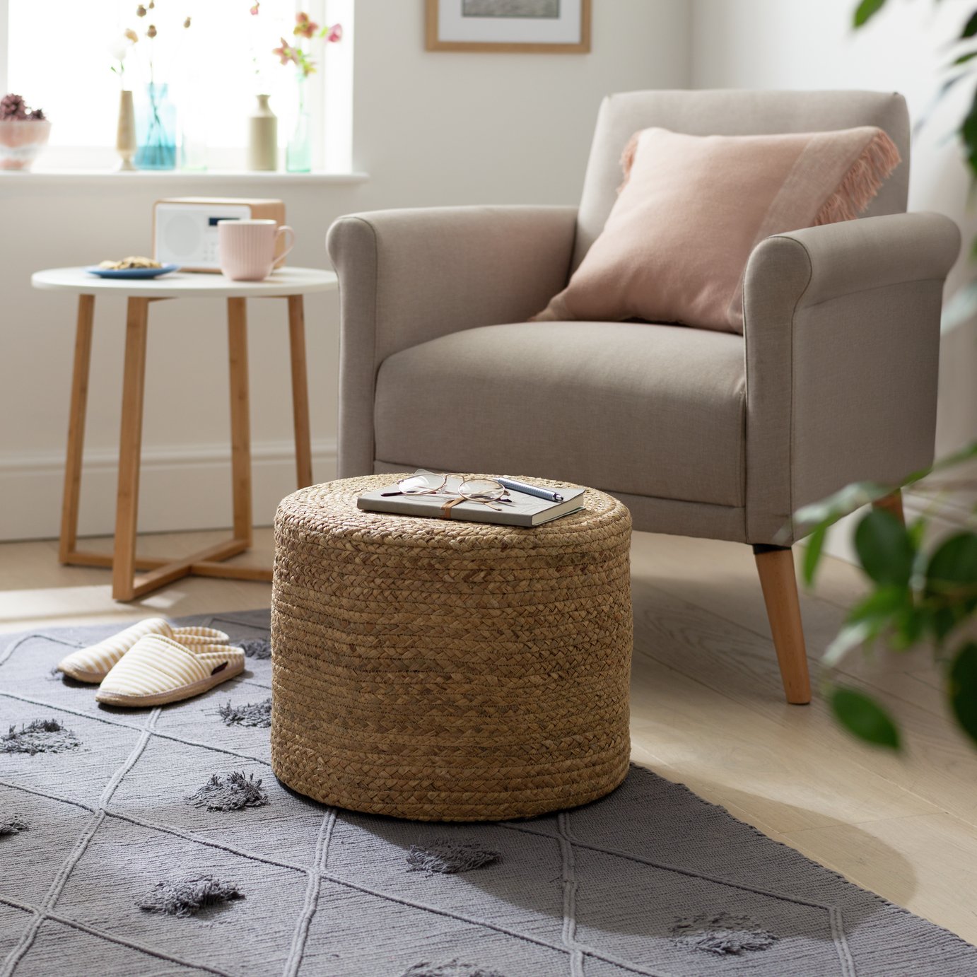 Argos Home Estuary Seagrass Pouffe Review