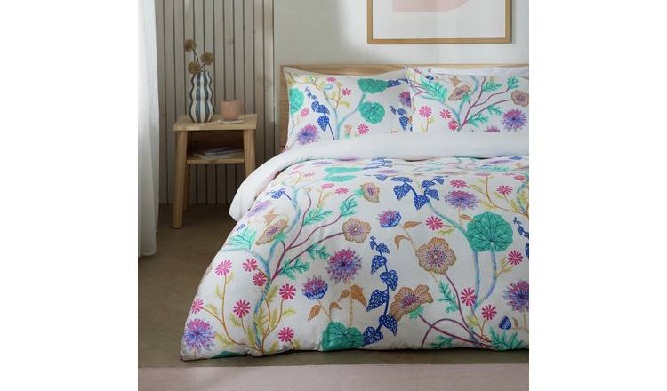 Habitat Abstract Floral Print Bedding Set - Single