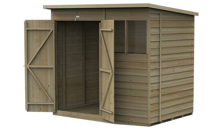 Forest 4Life Overlap 2 Windows Pent Shed - 7 x 5ft