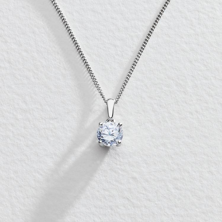 Revere Sterling Silver 6mm Round Pendant Necklace 0
