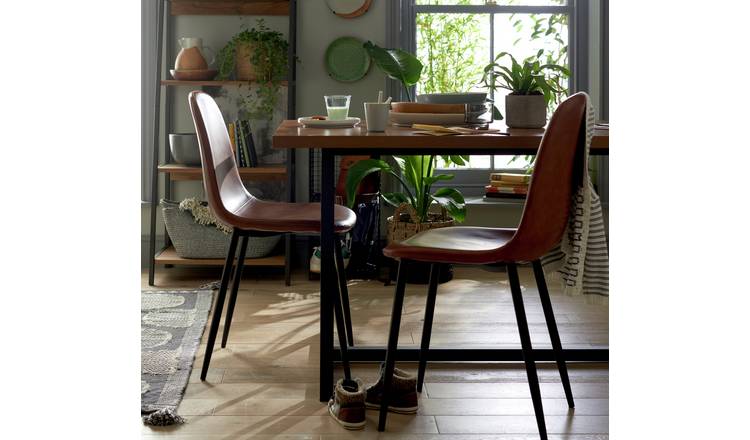 Argos leather dining chairs new arrivals