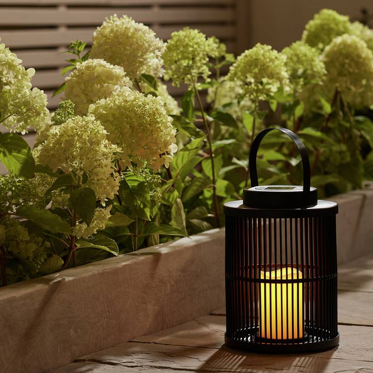 Garden by Sainsburys Solar Flickering Candle Lantern 0